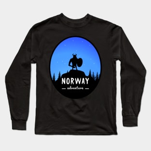 Norway Adventure Sticker, for Norway Lovers, Adventure Long Sleeve T-Shirt